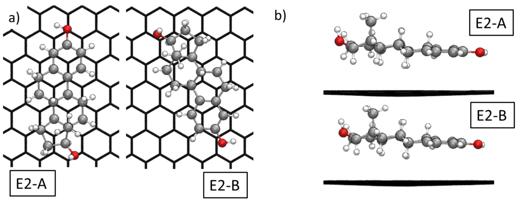 Estradiolin adsorptiorakenteet
